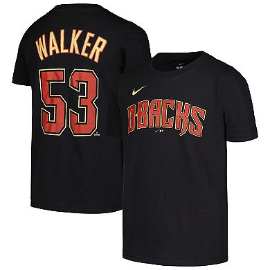 Youth Nike Christian Walker Black Arizona Diamondbacks Name & Number T-Shirt
