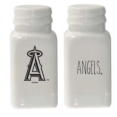 The Memory Company Los Angeles Angels Farmhouse Salt & Pepper Shaker Set