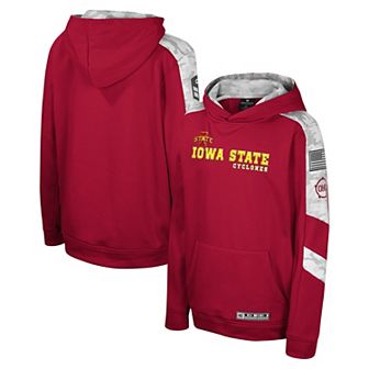 Youth Colosseum Cardinal Iowa State Cyclones OHT Military Appreciation Cyclone Digital CamoÂ Pullover Hoodie