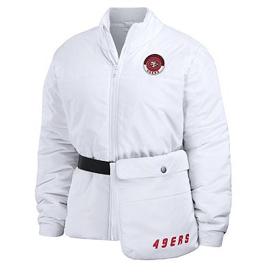 Women's WEAR by Erin Andrews White San Francisco 49ers Packaway Full-Zip Puffer Jacket