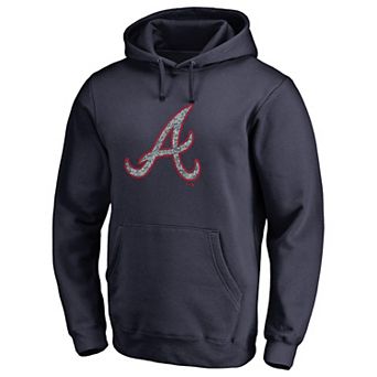 Men's Fanatics Branded Navy Atlanta Braves Static Logo Pullover Hoodie