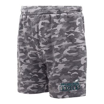 Men's Concepts Sport Charcoal Philadelphia Eagles Biscayne Camo Shorts