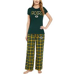 Women's Concepts Sport Black/Gold Oregon Ducks Arctic T-Shirt & Flannel  Pants Sleep Set