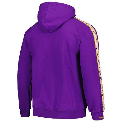 Men's Mitchell & Ness Purple Utah Jazz Hardwood Classics Nights Raglan Pullover Hoodie
