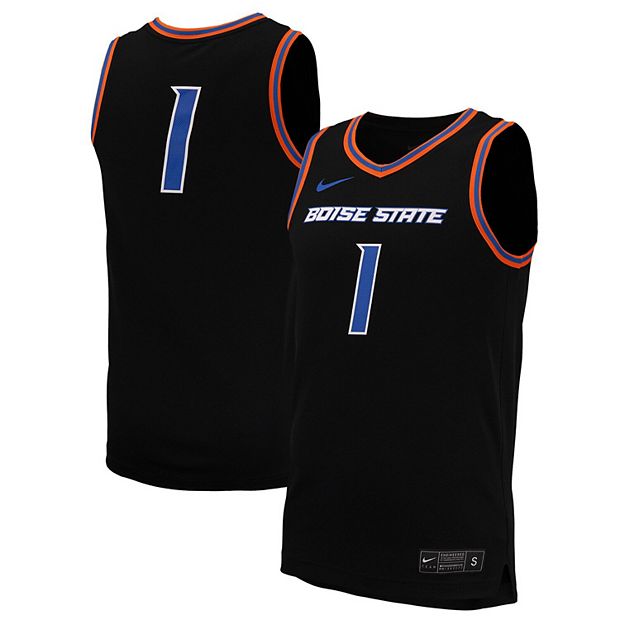 売れ筋商品|||ナイキ Tシャツ トップス レディース Men's #1  Boise State Broncos Replica Basketball Jersey  Men's Nike #1 Black Boise State Broncos Replica Basketball