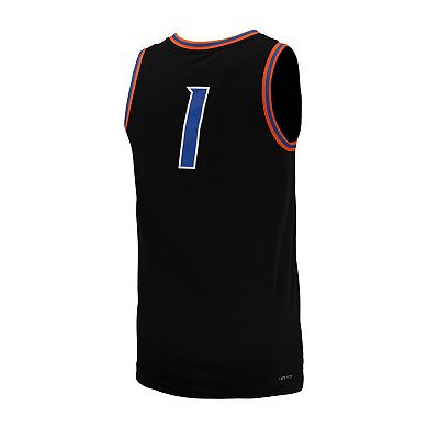 Men's Nike #1 Black Boise State Broncos Replica Basketball Jersey