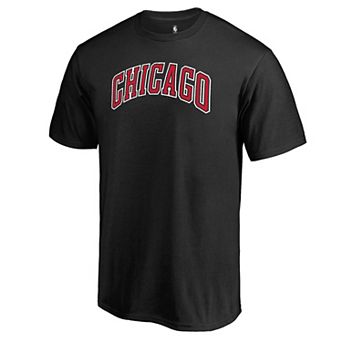 Men's Fanatics Branded Black Chicago Bulls Alternate Logo T-Shirt