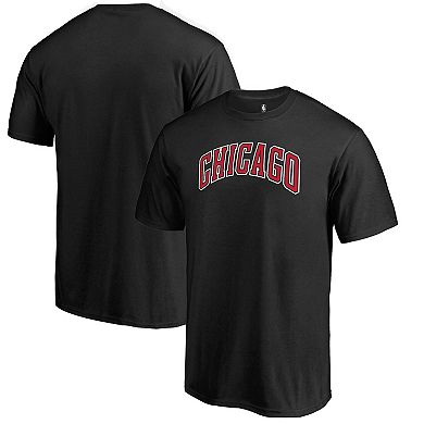 Men's Fanatics Branded Black Chicago Bulls Alternate Logo T-Shirt