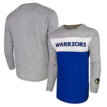 Unisex Heather Gray Golden State Warriors Loge Long Sleeve T-Shirt