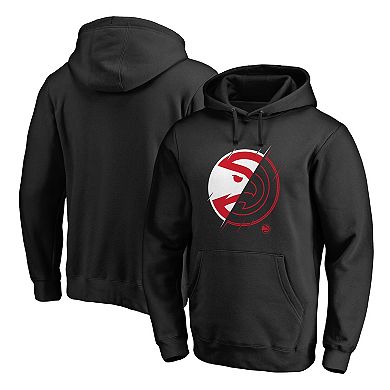 Men's Fanatics Branded Black Atlanta Hawks X-Ray Pullover Hoodie