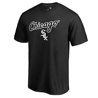 Men's Fanatics Branded Black Chicago White Sox Team Lockup T-Shirt