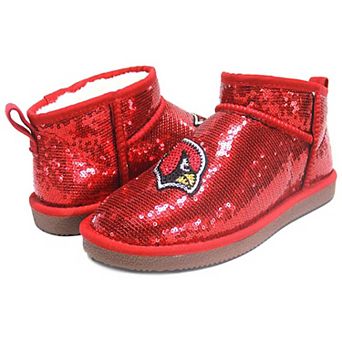 Women's Cuce Red Arizona Cardinals Sequin Ankle Boots