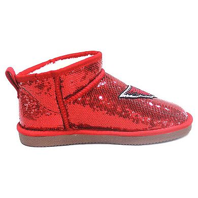 Women's Cuce Red Arizona Cardinals Sequin Ankle Boots