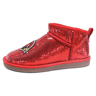 Women's Cuce Red Arizona Cardinals Sequin Ankle Boots