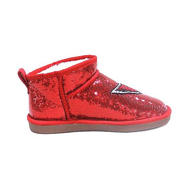 Women's Cuce Red Arizona Cardinals Sequin Ankle Boots