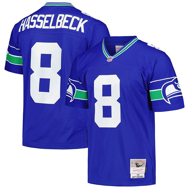 Men s Mitchell Ness Matt Hasselbeck Royal Seattle Seahawks Legacy Replica Jersey