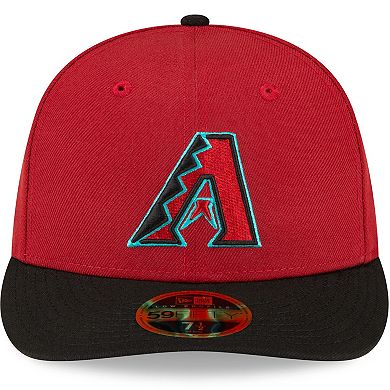 Men's New Era Red/Black Arizona Diamondbacks Home Authentic Collection On-Field Low Profile 59FIFTY Fitted Hat