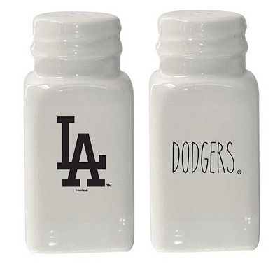 The Memory Company Los Angeles Dodgers Farmhouse Salt & Pepper Shaker Set