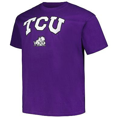 Men's Champion Purple TCU Horned Frogs Big & Tall Arch Over Logo T-Shirt
