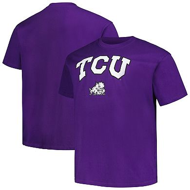 Men's Champion Purple TCU Horned Frogs Big & Tall Arch Over Logo T-Shirt