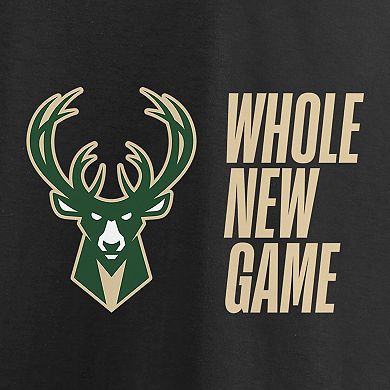 Men's Fanatics Branded Black Milwaukee Bucks Whole New Game Team T-Shirt