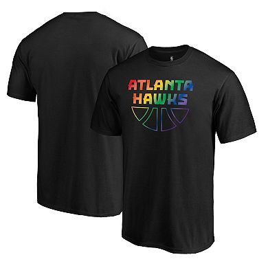 Men's Fanatics Branded Black Atlanta Hawks Team Pride Wordmark T-Shirt