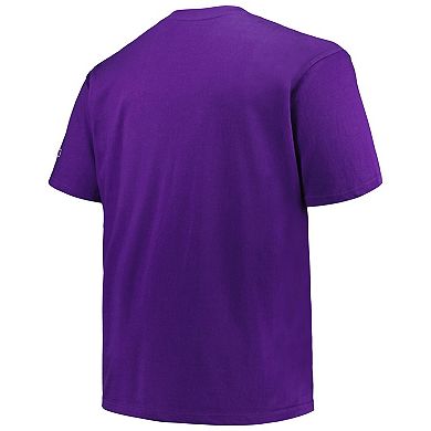 Men's Champion Purple Kansas State Wildcats Big & Tall Arch Over Logo T-Shirt