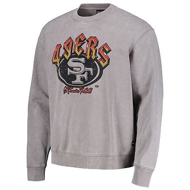 Unisex The Wild Collective Gray San Francisco 49ers Distressed Pullover ...