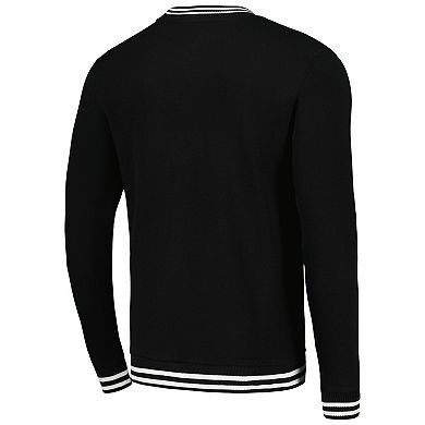 Men's Stadium Essentials Black Chicago Bulls Club Level Pullover Sweatshirt
