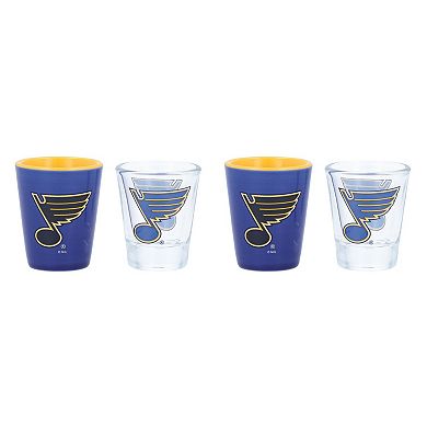 St. Louis Blues Four-Pack Shot Glass Set