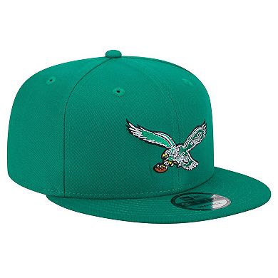 Men's New Era Kelly Green Philadelphia Eagles Historic 9FIFTY Snapback Hat
