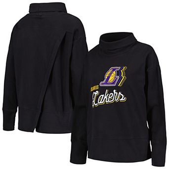 Women's Levelwear Black Los Angeles Lakers Sunset Pullover Sweatshirt