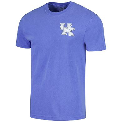 Men's Royal Kentucky Wildcats Baseball Flag Comfort Colors T-Shirt