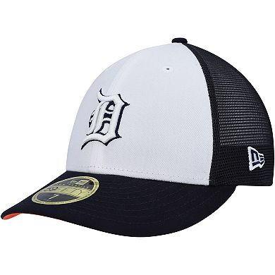 Men's New Era White/Navy Detroit Tigers 2023 On-Field Batting Practice Low Profile 59FIFTY Fitted Hat