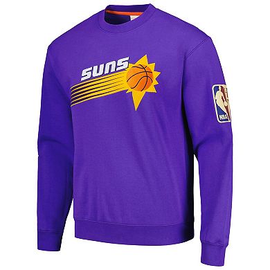 Men's Mitchell & Ness Purple Phoenix Suns Hardwood Classics There and Back Pullover Sweatshirt