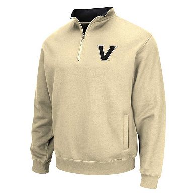 Men's Colosseum Vegas Gold Vanderbilt Commodores Tortugas Quarter-Zip Jacket