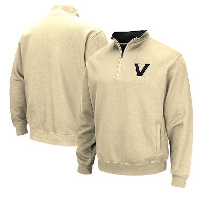 Men's Colosseum Vegas Gold Vanderbilt Commodores Tortugas Quarter-Zip Jacket