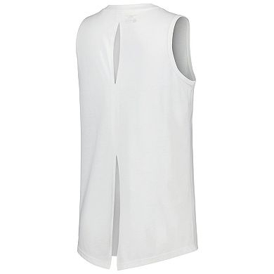 Women's Levelwear White Phoenix Suns Paisley Peekaboo Tank Top