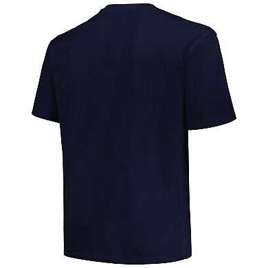 Men's Profile Navy Seattle Kraken Big & Tall Arch Over Logo T-Shirt