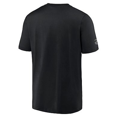 Men's Fanatics Branded  Black Boston Bruins Authentic Pro Centennial Logo T-Shirt