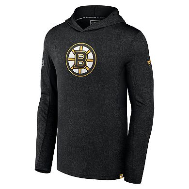 Men's Fanatics Branded Black Boston Bruins Authentic Pro Lightweight Pullover Hoodie