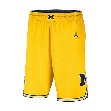 Men's Nike Maize Michigan Wolverines Limited Performance Basketball Shorts