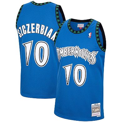 Men's Mitchell & Ness Wally Szczerbiak Blue Minnesota Timberwolves 2001/02 Hardwood Classics Swingman Jersey