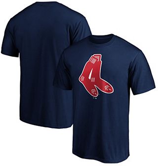 Men's Fanatics Branded Navy Boston Red Sox Cooperstown Collection Huntington Logo T-Shirt