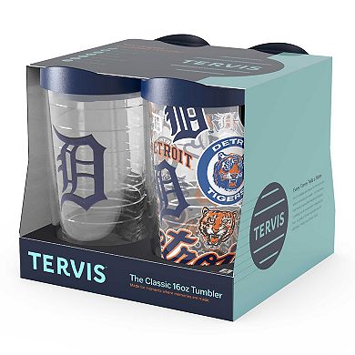 Tervis Detroit Tigers Four-Pack 16oz. Classic Tumbler Set