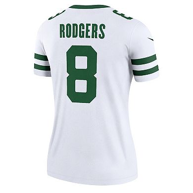 Women's Nike Aaron Rodgers Spotlight White New York Jets Alternate Legend Player Jersey