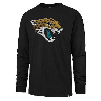 Men's '47 Black Jacksonville Jaguars Premier Franklin Long Sleeve T-Shirt
