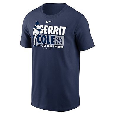 Men's Nike Gerrit Cole Navy New York Yankees 2023 AL Cy Young Award Winner T-Shirt