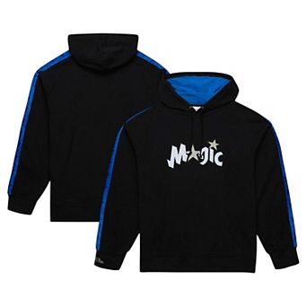 Men's Mitchell & Ness Black Orlando Magic Hardwood Classics Nights Raglan Pullover Hoodie