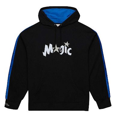 Men's Mitchell & Ness Black Orlando Magic Hardwood Classics Nights Raglan Pullover Hoodie